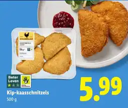 Lidl Scharrelkip Kip-kaasschnitzels aanbieding