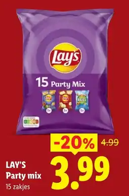 Lidl Lay's Party mix aanbieding