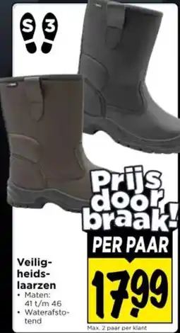 Vomar Voordeelmarkt Veiligheidslaarzen aanbieding