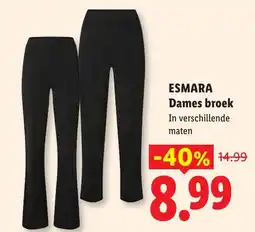 Lidl Esmara Dames broek aanbieding
