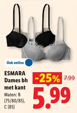 Lidl Esmara Dames bh met kant aanbieding