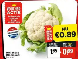 Vomar Voordeelmarkt Hollandse Bloemkool aanbieding