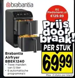 Vomar Voordeelmarkt Brabantia Airfryer BBEK1240 aanbieding