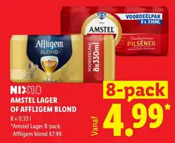 Lidl Amstel Lager of Affligem Blond aanbieding