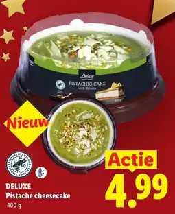 Lidl Deluxe Pistachio cheesecake aanbieding