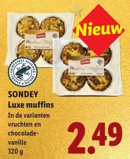 Lidl Sondey Luxe muffins aanbieding