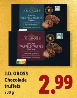 Lidl J.D. Gross Chocolade truffels aanbieding