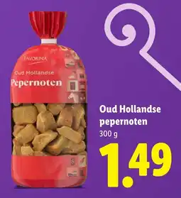 Lidl Favorina Oud Hollandse pepernoten aanbieding