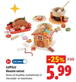 Lidl Lupilu Houten eetset aanbieding