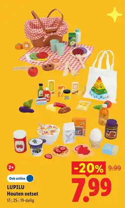 Lidl Lupilu Houten eetset aanbieding