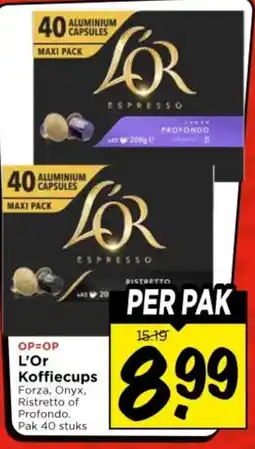 Vomar Voordeelmarkt L'Or Koffiecups aanbieding