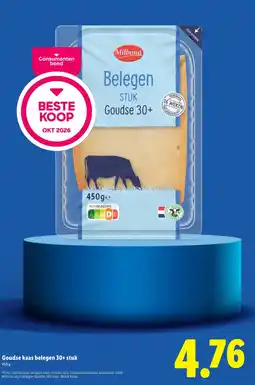 Lidl Milbona Goudse kaas belegen 30+ stuk aanbieding