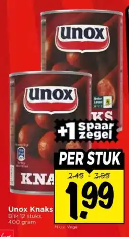 Vomar Voordeelmarkt Unox Knaks aanbieding