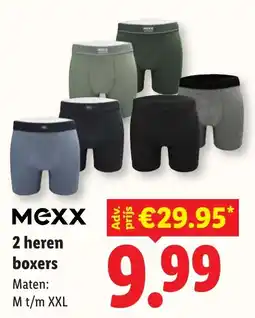 Lidl Mexx 2 heren boxers aanbieding