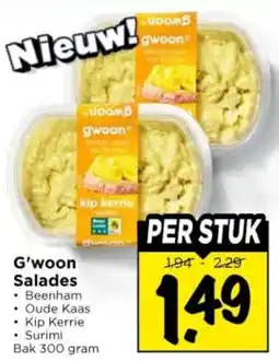 Vomar Voordeelmarkt G'woon Salades aanbieding