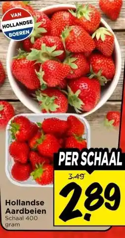 Vomar Voordeelmarkt Hollandse Aardbeien aanbieding