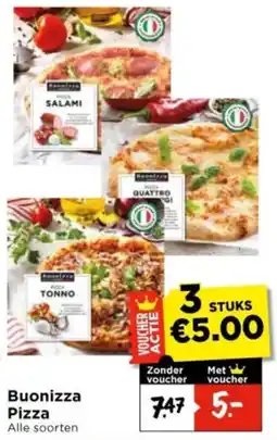 Vomar Voordeelmarkt Alle Buonizza Pizza aanbieding