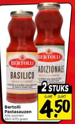 Vomar Voordeelmarkt Alle Bertolli Pastasauzen aanbieding