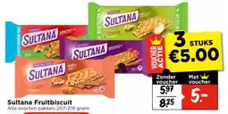 Vomar Voordeelmarkt Sultana Fruitbiscuit aanbieding