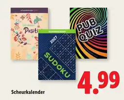 Lidl Scheurkalender aanbieding
