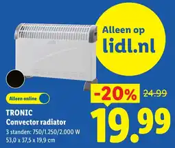 Lidl Tronic Convector radiator aanbieding