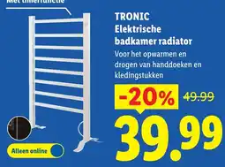 Lidl Tronic elektrische badkamer radiator aanbieding