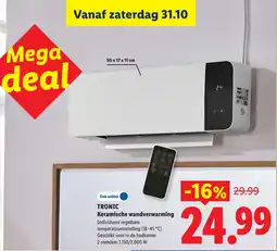 Lidl TRONIC Keramische wandverwarming aanbieding