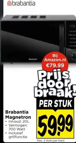 Vomar Voordeelmarkt Brabantia Magnetron aanbieding