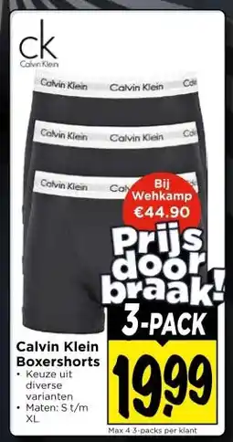 Vomar Voordeelmarkt Calvin Klein Boxershorts aanbieding