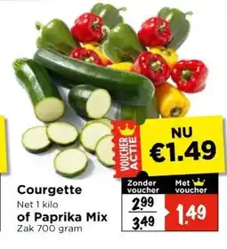 Vomar Voordeelmarkt Courgette Paprika Mix aanbieding