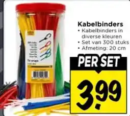 Vomar Voordeelmarkt Kabelbinders aanbieding