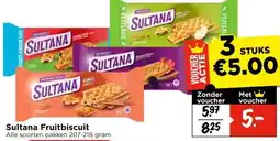 Vomar Voordeelmarkt Sultana Fruitbiscuit aanbieding
