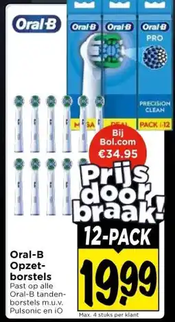 Vomar Voordeelmarkt Oral-B Opzet- borstels aanbieding