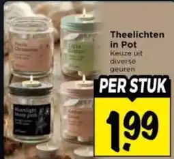 Vomar Voordeelmarkt Theelichten in Pot aanbieding