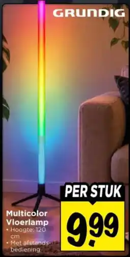 Vomar Voordeelmarkt Grundig Multicolor Vloerlamp aanbieding