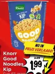 Vomar Voordeelmarkt Knorr Good Noodles Kip aanbieding