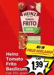 Vomar Voordeelmarkt Heinz Tomato Frito Basilicum aanbieding