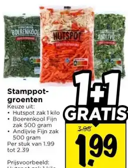 Vomar Voordeelmarkt Stamppot- groenten aanbieding