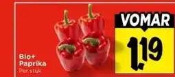 Vomar Voordeelmarkt Bio+ Paprika aanbieding