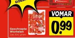 Vomar Voordeelmarkt Geschrapte Wortelen aanbieding