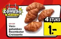 Vomar Voordeelmarkt Vers- gebakken Roomboter Croissants aanbieding