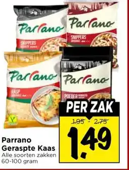 Vomar Voordeelmarkt Parrano Geraspte Kaas aanbieding