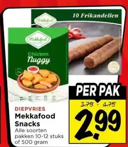 Vomar Voordeelmarkt DIEPVRIES Mekkafood Snacks aanbieding