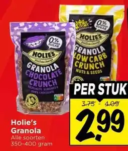 Vomar Voordeelmarkt Holie's Granola aanbieding