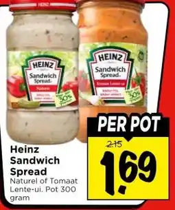 Vomar Voordeelmarkt Heinz Sandwich Spread aanbieding
