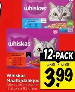 Vomar Voordeelmarkt Whiskas Maaltijdzakjes aanbieding