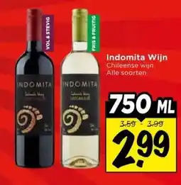 Vomar Voordeelmarkt Indomita Wijn aanbieding