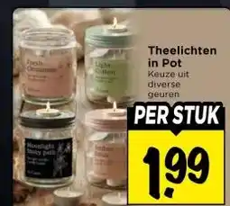 Vomar Voordeelmarkt Theelichten in Pot aanbieding