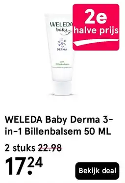 Etos weleda baby derma 3-in-1 billenbalsem aanbieding