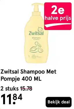 Etos Zwitsal Shampoo Met Pompje aanbieding